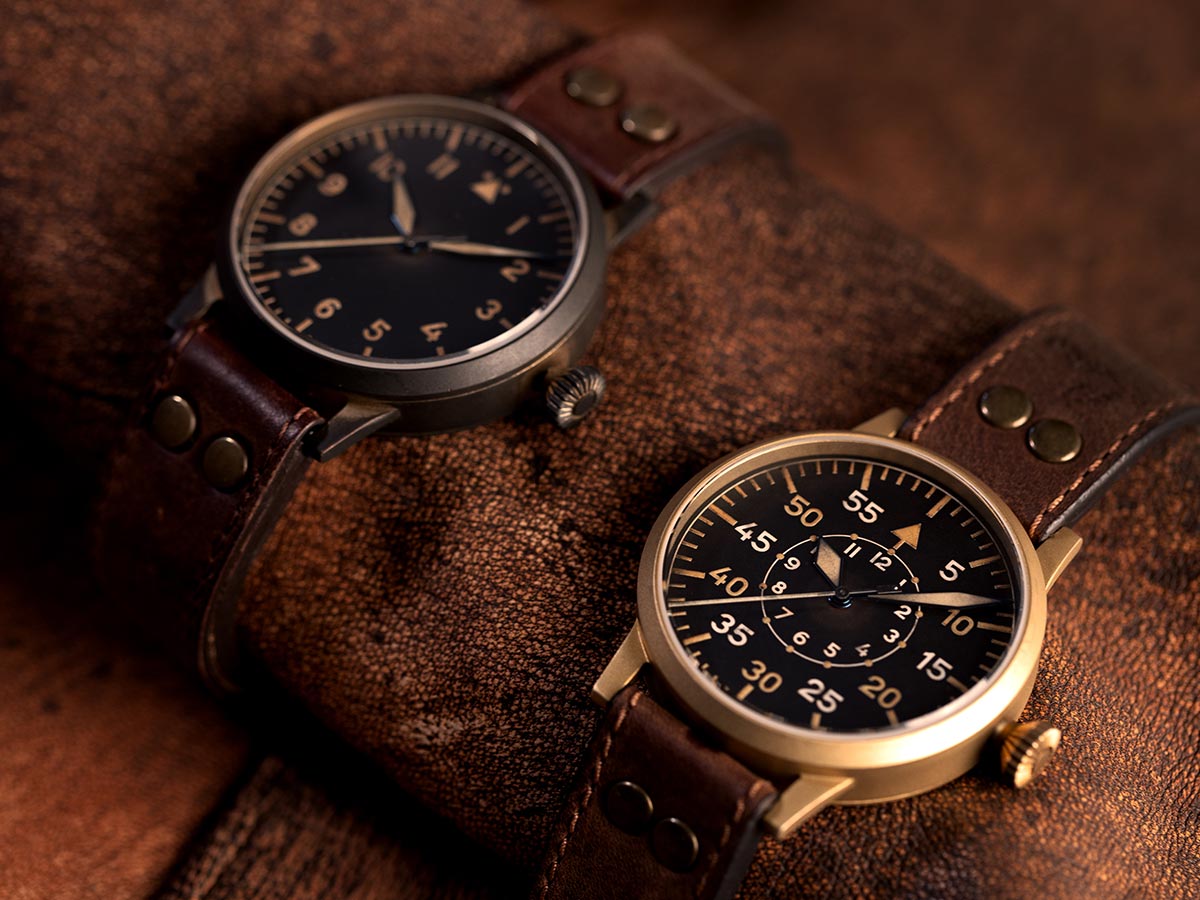 Pilot Watch Original By Laco Watches Model Friedrichshafen Bronze