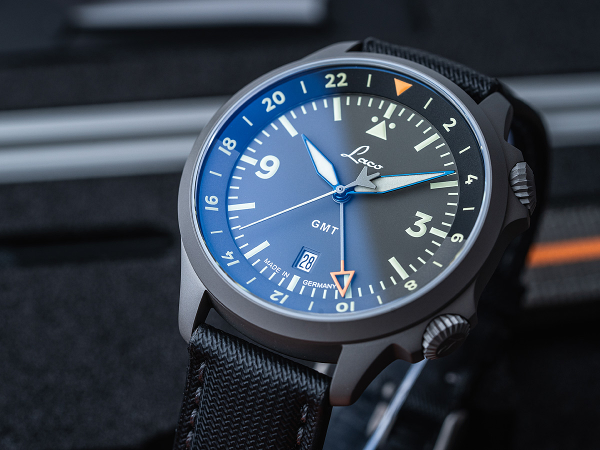 Pilot Watches Special Models by Laco Watches | Model FRANKFURT GMT GRAU