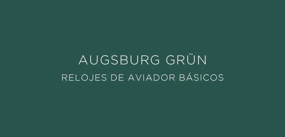 Laco Relojes de Aviador Básicos Augsburg Grün 42