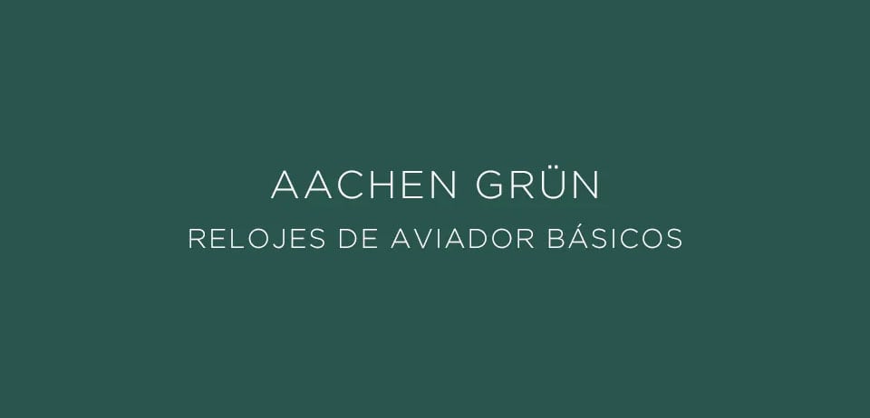Laco Relojes de Aviador Básicos Aachen Grün 42